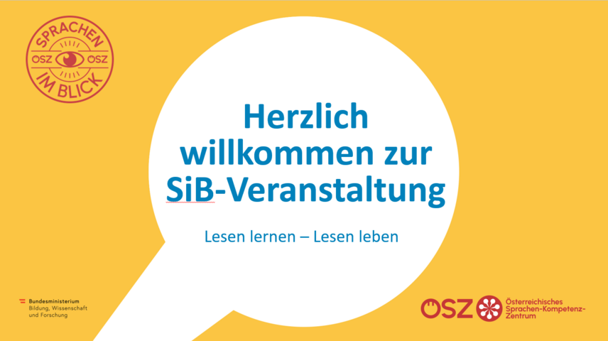 Einstiegsfolie zur Veranstaltung.