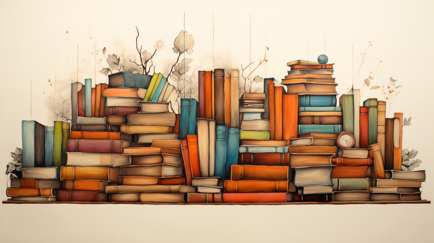 Symbolbild von einem Stapel Bücher